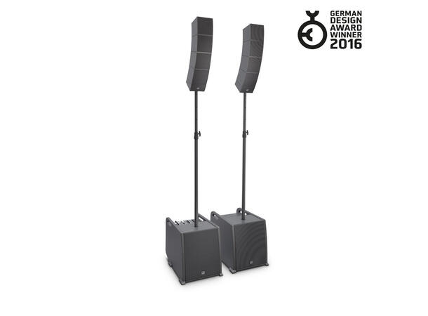 LD Høyttaler PA Array Curv 500 PS 2xSub 8xSat 2xSøyle 2xKab Mixer Sort 